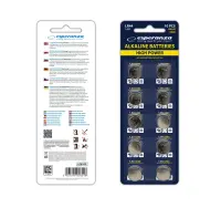 ESPERANZA ALKALINE BATTERIES LR44 AG13 10PCS. BLISTER – pilt 4