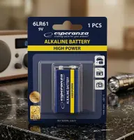 ESPERANZA ALKALINE BATTERY 6LR61 9V 1PCS. BLISTER