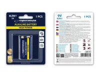 ESPERANZA ALKALINE BATTERY 6LR61 9V 1PCS. BLISTER – pilt 2