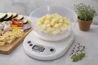 ESPERANZA KITCHEN SCALE WITH BOWL COCONUT – pilt 2