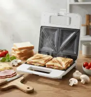ESPERANZA SANDWICH MAKER 1000W PARMIGIANO WHITE