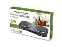 ESPERANZA ELECTRIC HOT PLATE COTOPAXI BLACK 2000W – pilt 8