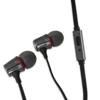 ESPERANZA METAL EARPHONES WITH MICROPHONE EH203 GRPHITE/RED