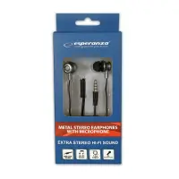 ESPERANZA METAL EARPHONES WITH MICROPHONE EH206K