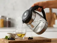 ESPERANZA ELECTRIC GLASS KETTLE WITH LED AND TEMPERATURE CONTROLER SEINE 1.8 L BLACK – pilt 8
