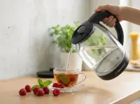 ESPERANZA ELECTRIC GLASS KETTLE WITH LED AND TEMPERATURE CONTROLER LOIRE 1.7 L BLACK – pilt 5