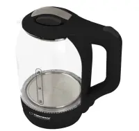 ESPERANZA ELECTRIC GLASS KETTLE WITH LED LIGHT YUKON 1.7 L BLACK