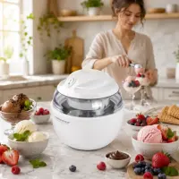 ESPERANZA ICE CREAM MAKER VANILLA WHITE – pilt 3