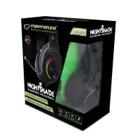 ESPERANZA STEREO GAMING HEADPHONES WITH MICROPHONE RGB NIGHTSHADE – pilt 2