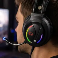 ESPERANZA STEREO GAMING HEADPHONES WITH MICROPHONE RGB NIGHTSHADE – pilt 7