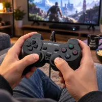 ESPERANZA GAMEPAD PS2/PS3/PC USB CORSAIR BLACK