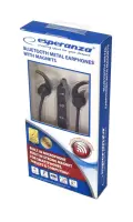 ESPERANZA BLUETOOTH MAGNETIC METAL EAPRHONES BLACK