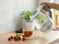 ESPERANZA ELECTRIC GLASS KETTLE WITH LED LIGHT YUKON 1.7 L WHITE – pilt 3