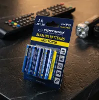 ESPERANZA ALKALINE BATTERIES AA 8PCS. BLISTER