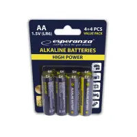 ESPERANZA ALKALINE BATTERIES AA 8PCS. BLISTER – pilt 4