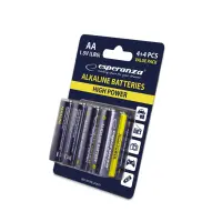 ESPERANZA ALKALINE BATTERIES AA 8PCS. BLISTER – pilt 9
