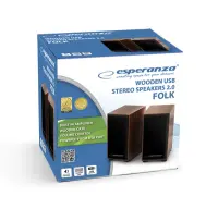 ESPERANZA STEREO SPEAKERS 2.0 FOLK – pilt 2
