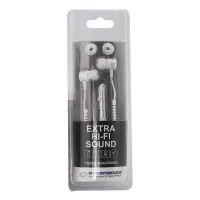 ESPERANZA STEREO EAPRHONES WITH MICROPHONE ZIPPER WHITE – pilt 2