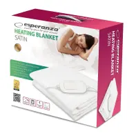 ESPERANZA HEATING BLANKET WHITE SATIN