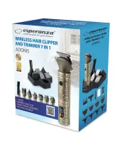 ESPERANZA CORDLESS HAIR CLIPPER + 7-IN-1 TRIMMER ADONIS – pilt 2