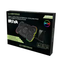 ESPERANZA RGB ILLUMINATED GAMING NOTEBOOK COOLING PAD WITH MOBILE PHONE STAND BREVA