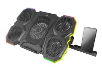 ESPERANZA RGB ILLUMINATED GAMING NOTEBOOK COOLING PAD WITH MOBILE PHONE STAND BREVA – pilt 3