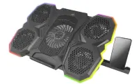 ESPERANZA RGB ILLUMINATED GAMING NOTEBOOK COOLING PAD WITH MOBILE PHONE STAND BREVA