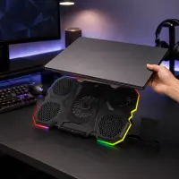 ESPERANZA RGB ILLUMINATED GAMING NOTEBOOK COOLING PAD WITH MOBILE PHONE STAND BREVA – pilt 10