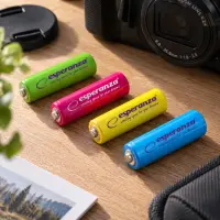 ESPERANZA RECHARGEABLE BATTERIES Ni-MH AAA 1000MAH 4PCS. MIX OF COLORS