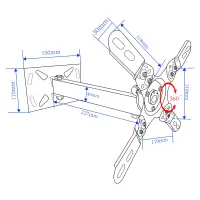 ESPERANZA TV WALL MOUNT 12''-50" 003 – pilt 8