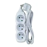 ESPERANZA POWER STRIP 3 SOCKETS 1.5M WHITE