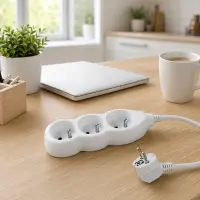 ESPERANZA POWER STRIP 3 SOCKETS 1.5M WHITE – pilt 3