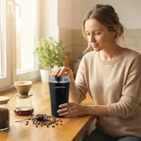 ESPERANZA COFFEE GRINDER RISTRETTO BLACK – pilt 3