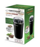 ESPERANZA COFFEE GRINDER RISTRETTO BLACK – pilt 3