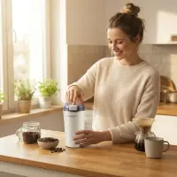 ESPERANZA COFFEE GRINDER RISTRETTO WHITE – pilt 2