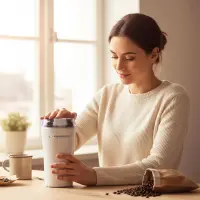 ESPERANZA COFFEE GRINDER RISTRETTO WHITE – pilt 4