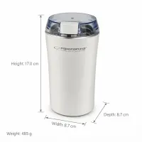 ESPERANZA COFFEE GRINDER RISTRETTO WHITE – pilt 7
