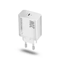 ESPERANZA QUICK POWER CHARGER 20W USB-C PD WHITE