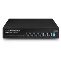 ESPERANZA 4 PoE+2 UPLINK PORT ETHERNET SWITCH 10/100 SPINNER – pilt 6