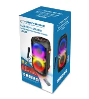 ESPERANZA RGB ILLUMINATED BT SPEAKER FM KARAOKE SINGER – pilt 4