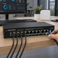 ESPERANZA 8 PoE + 2 UPLINK PORT ETHERNET SWITCH 10/100 SPOTTER – pilt 3