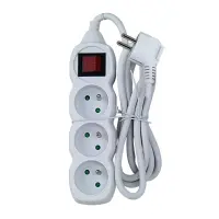 ESPERANZA POWER STRIP 3 SOCKETS SWITCH 1.5M WHITE – pilt 8