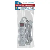 ESPERANZA POWER STRIP 3 SOCKETS SWITCH 1.5M WHITE – pilt 10