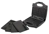 ESPERANZA SANDWICH MAKER 700W WITH REMOVABLE PLATES PORTABELLA BLACK