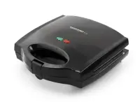 ESPERANZA SANDWICH MAKER 700W WITH REMOVABLE PLATES PORTABELLA BLACK
