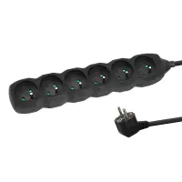 ESPERANZA POWER STRIP 6 SOCKETS 1.5M BLACK