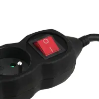 ESPERANZA POWER STRIP 3 SOCKETS SWITCH 1.5M BLACK – pilt 4