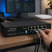 ESPERANZA 8 PoE + 2 UPLINK PORT ETHERNET SWITCH 10/100/1000 MATRIX – pilt 4