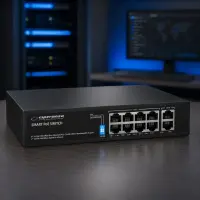 ESPERANZA 8 PoE + 2 UPLINK PORT ETHERNET SWITCH 10/100/1000 MATRIX – pilt 8