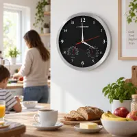 ESPERANZA WALL CLOCK WASHINGTON BLACK